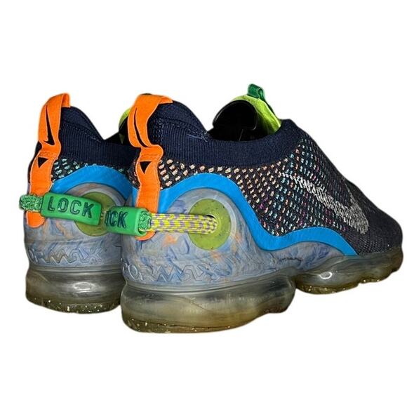 Mens Nike Air VaporMax 2020 CJ6740-400 Flyknit Athletic Shoes 11.5 Blue Running - Picture 4 of 6